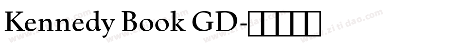 Kennedy Book GD字体转换